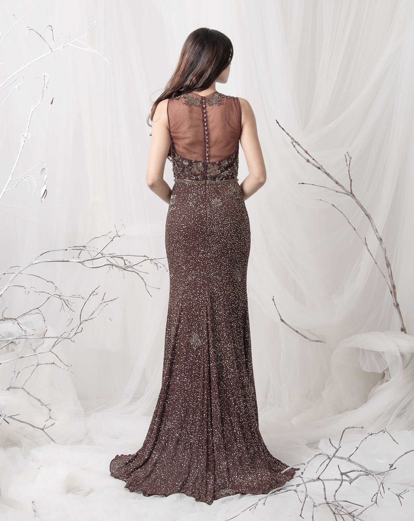 CHOCOLATE BROWN GOWN